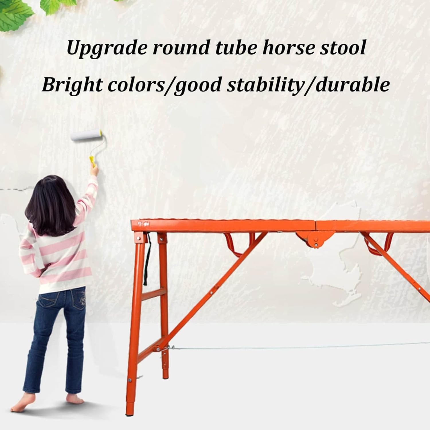 Adjustable Height Home Engineering Ladders, Scaffolding Equipment with Non-Slip Feet,Work Platform Scaffold Tower Ladder Work Platform(180 * 30cm)