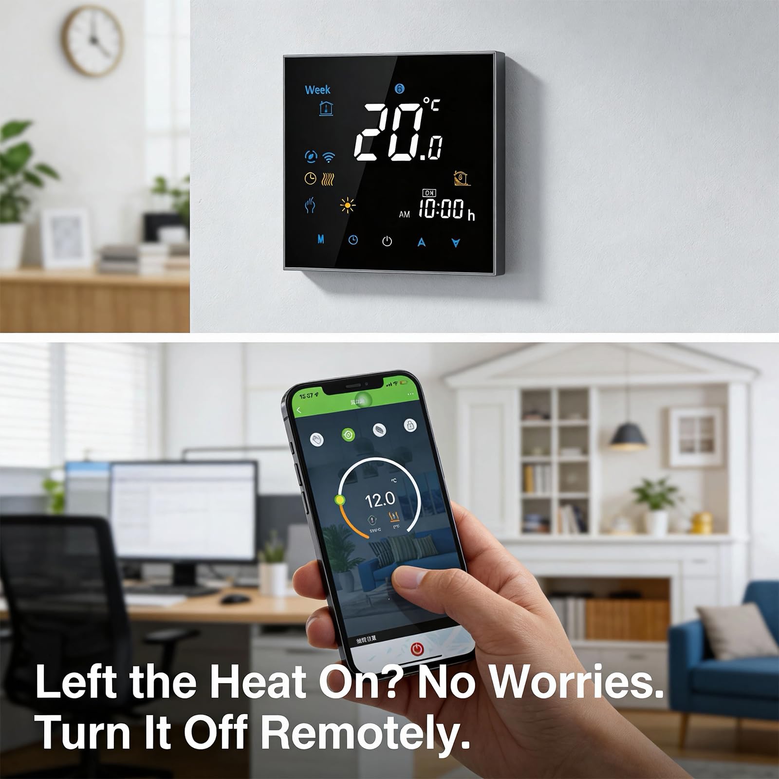 5A Smart WLAN Trockenkontakt Thermostat Gas Wasser Kessel Heizung