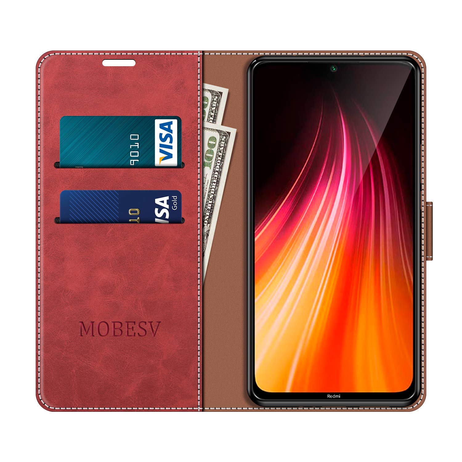 MOBESV Custodia per Xiaomi Redmi Note 6 PRO, Cover a Libro