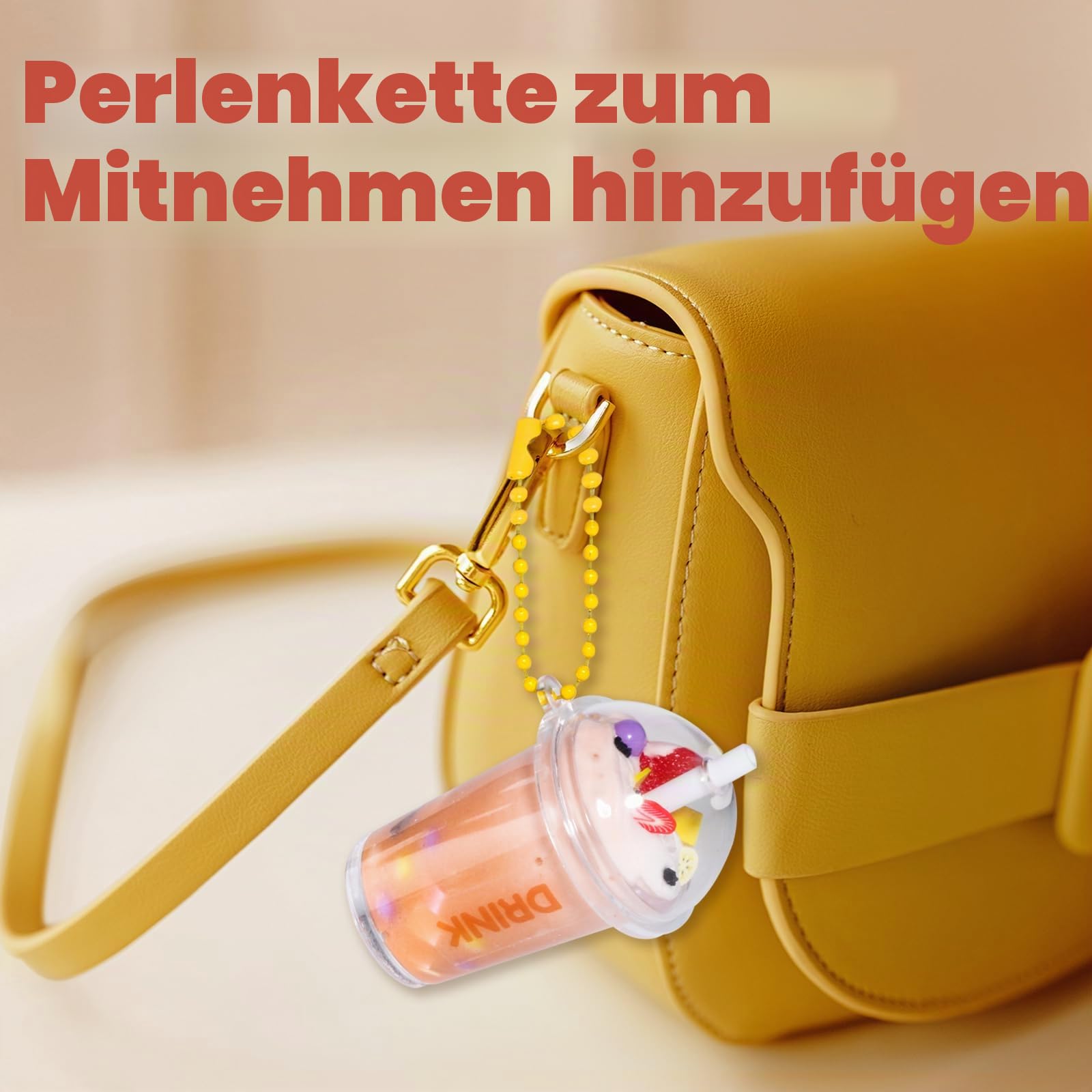 Miniatur DIY Bubble Tea Slime Schleim Selber Machen Set,Slime Charms Bastelset für Schleim Kinder Geschenk Mädchen 6 7 9,Sensorik Spielzeug Mitgebsel Kindergeburtstag,Weihnachten Geburtstag Toy