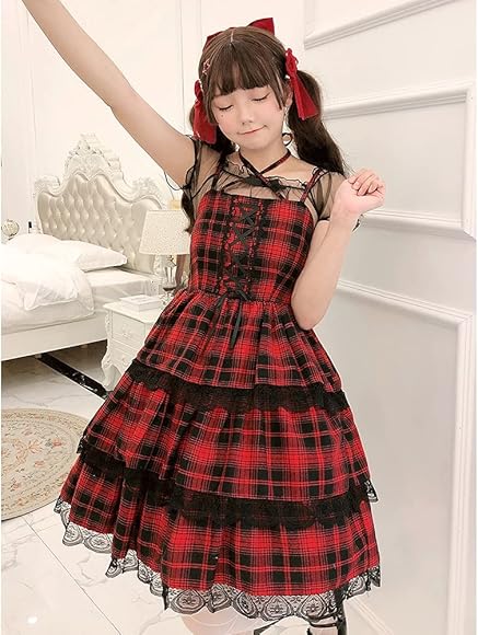 Amazon.co.jp: [SSUPTEMBERⅡ] ティアードワンピース ロリータ