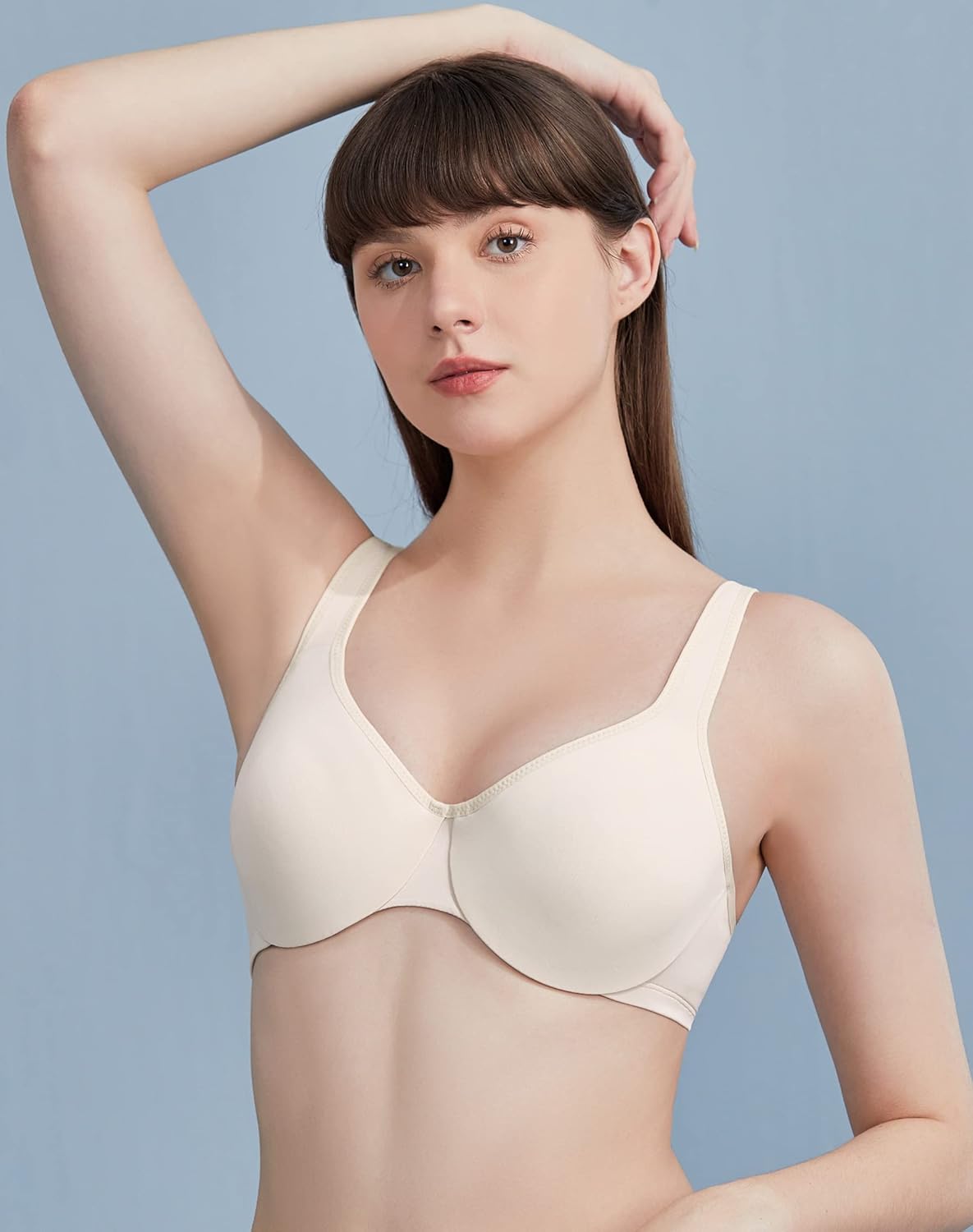 AILIVIN Underwire Women's Minimizer Full Figure Bras Smooth Full Coverage Seamless Non Padded Cups Bra - Image 4