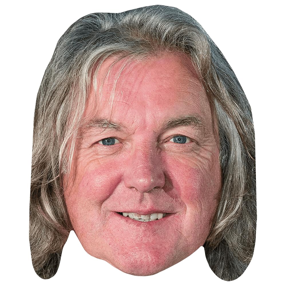 James May (Smile) Celebrity Mask, Flat Card Face, Fancy Dress Mask