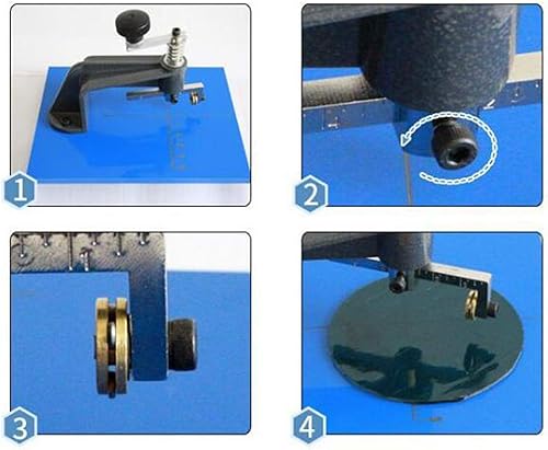 Miniatura 3 de Herramienta de corte Lente Círculo de Vidrio Cortador de Vidrieras y Vidrio Regular