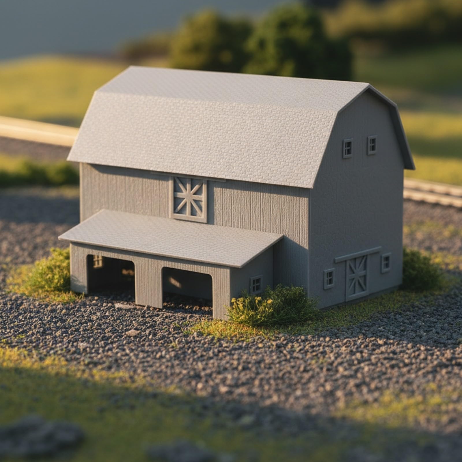 TISHITA Fienile HO | Due Aper, Modello Archittonico, Pareti Esrne Struttura, Modellismo, per Plastici Ferroviari, Modellisti