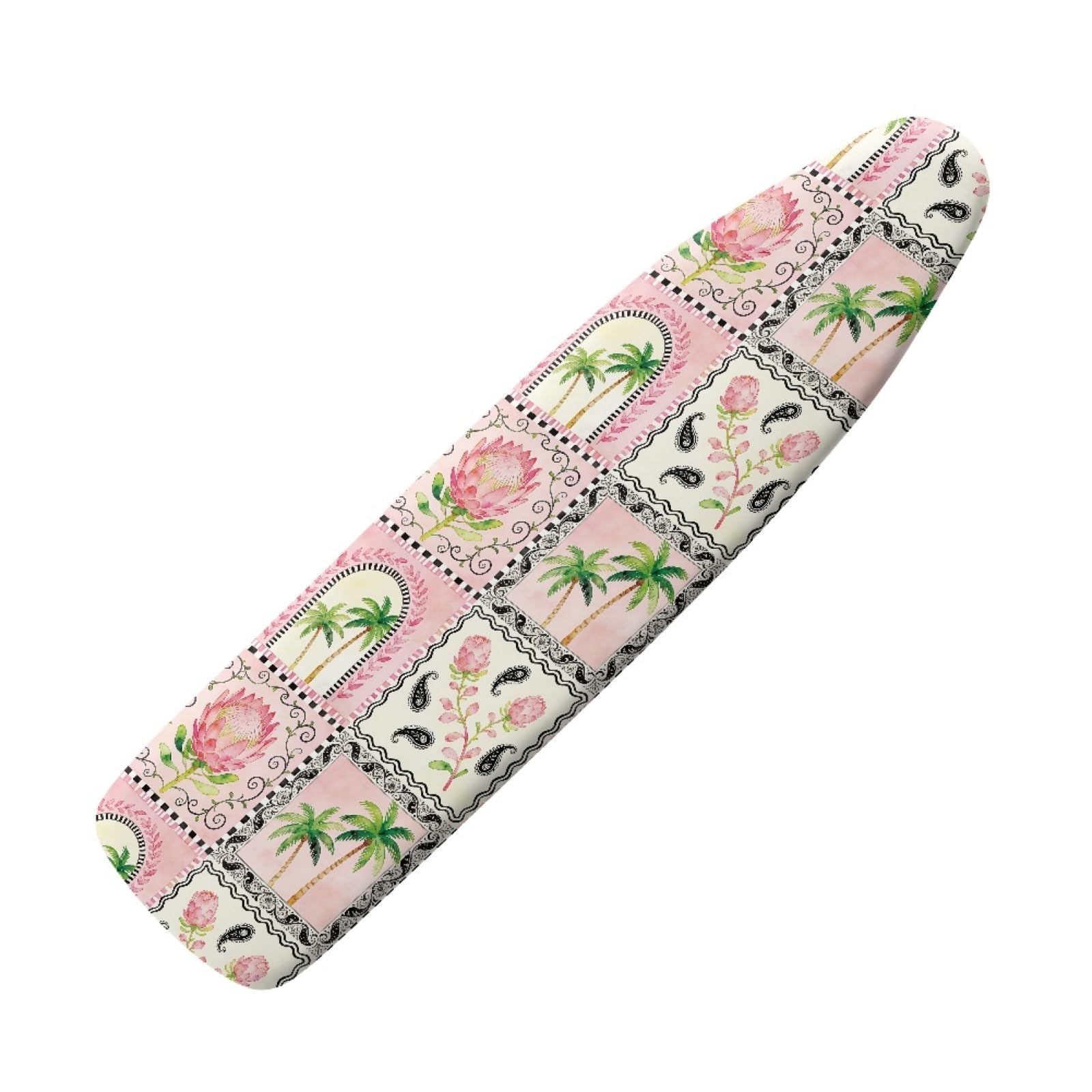 Large ironing board cover 130 x 45 Green Tree Ironing Board Cover And Thick Padding Easy Fit in Multiple Sizes with Elastic Drawstring,durable,iron board covers fits all,Machine Washable