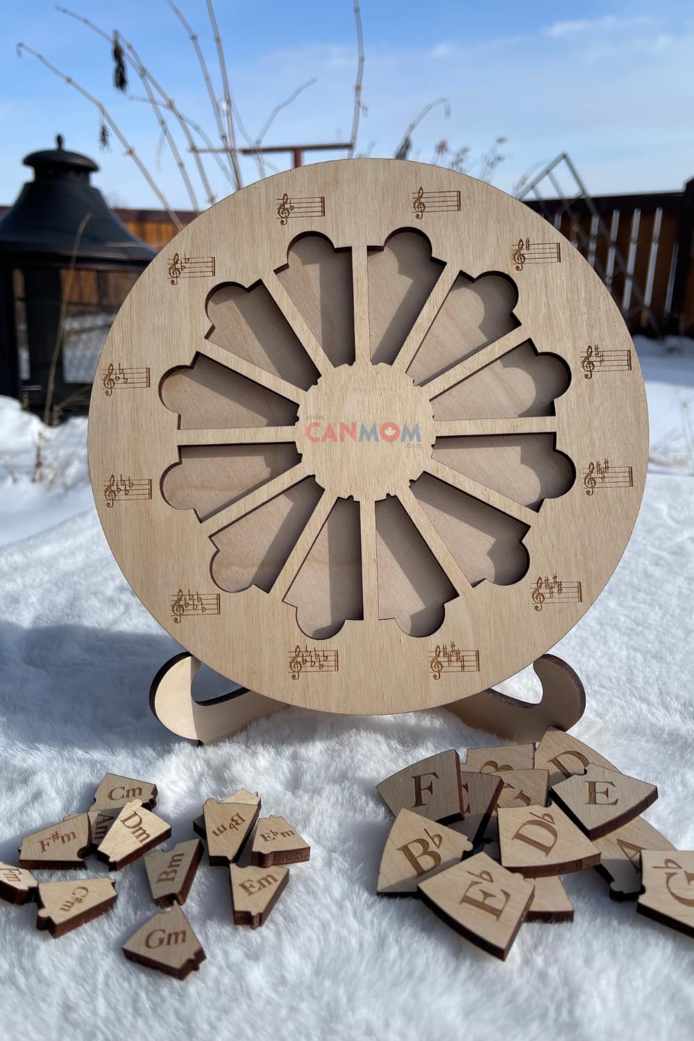 Music theory Learn circle of fifths music note handmade Montessori hand on music activity - Image 3