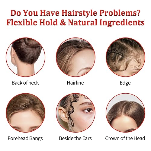 Vista 30 de Cera de seda para el cabello para adultos y niños, barra de peinado de larga duración, cera de pomada para cabello natural o pelucas, cera