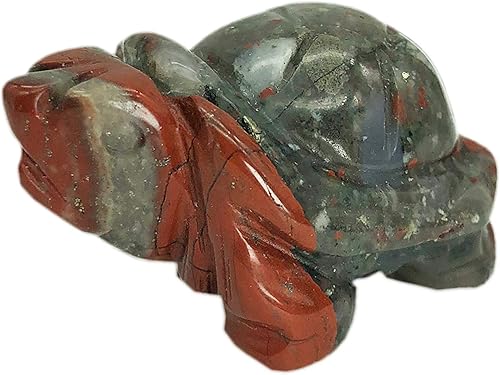 Miniatura 5 de faovramulet Estatua de animal de tortuga de piedra tallada a mano, escultura de estatua de bolsillo, aventurina azul de 1.5 pulgadas