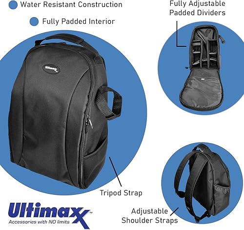 Miniatura 6 de Ultimaxx Lente teleobjetivo zoom de 25.591-51.181 in con kit para Canon EOS Rebel T5, T5i, T6, T7 T6i, T6s, T7i, T8i, SL1, SL2, SL3, 60D, 70D, 77D,