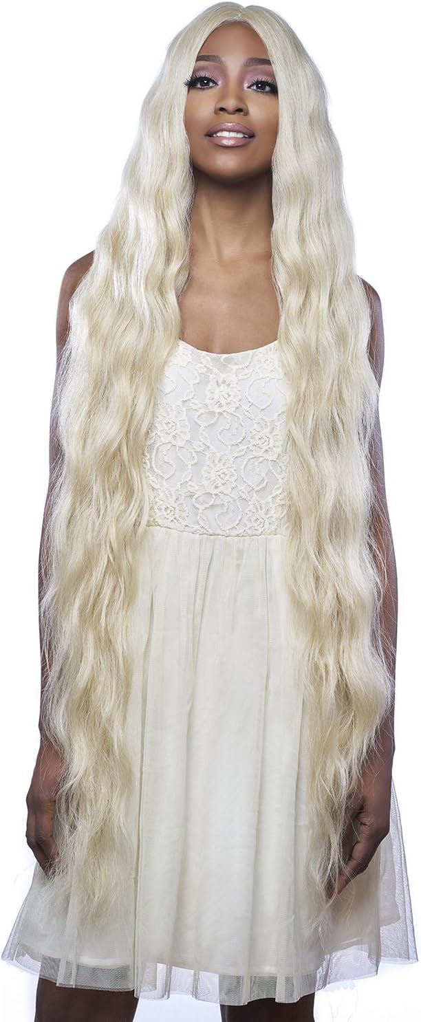 Harlem 125 - Synthetic Hair 6" Deep Part Swiss Lace Front Wig Extra Long 42" - LSD91 (SANGRIA)