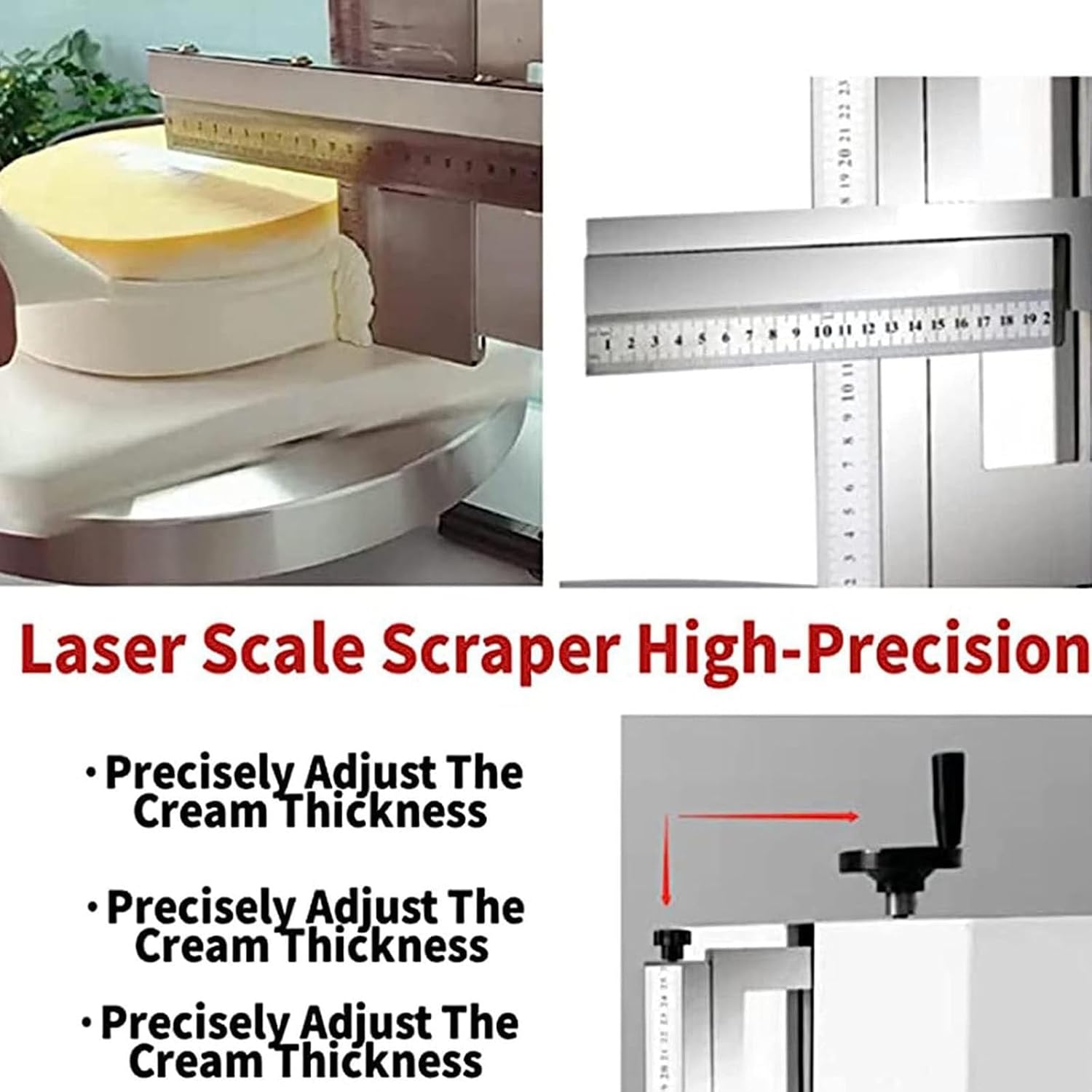200w Electric Cake Cream Spreader For 4-12in Cake,Automatic Birthday Cake Coating Machine,Smooth Cake Icing Tool And 4 Flattening Tools For Kitchens, Cake Shops, Dessert Shops,Green