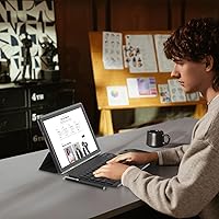 Vista 4 de Tablet Android 15 de 10", 12(4+8Expand) GB RAM+64GB ROM, cámara dual de 2+8 MP, batería de 6000 mAh (Tablet+funda+lápiz capacitivo+teclado+ratón)