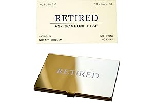 RXBC2011 Retired Business Cards: A Humorous Farewell for Men and Women