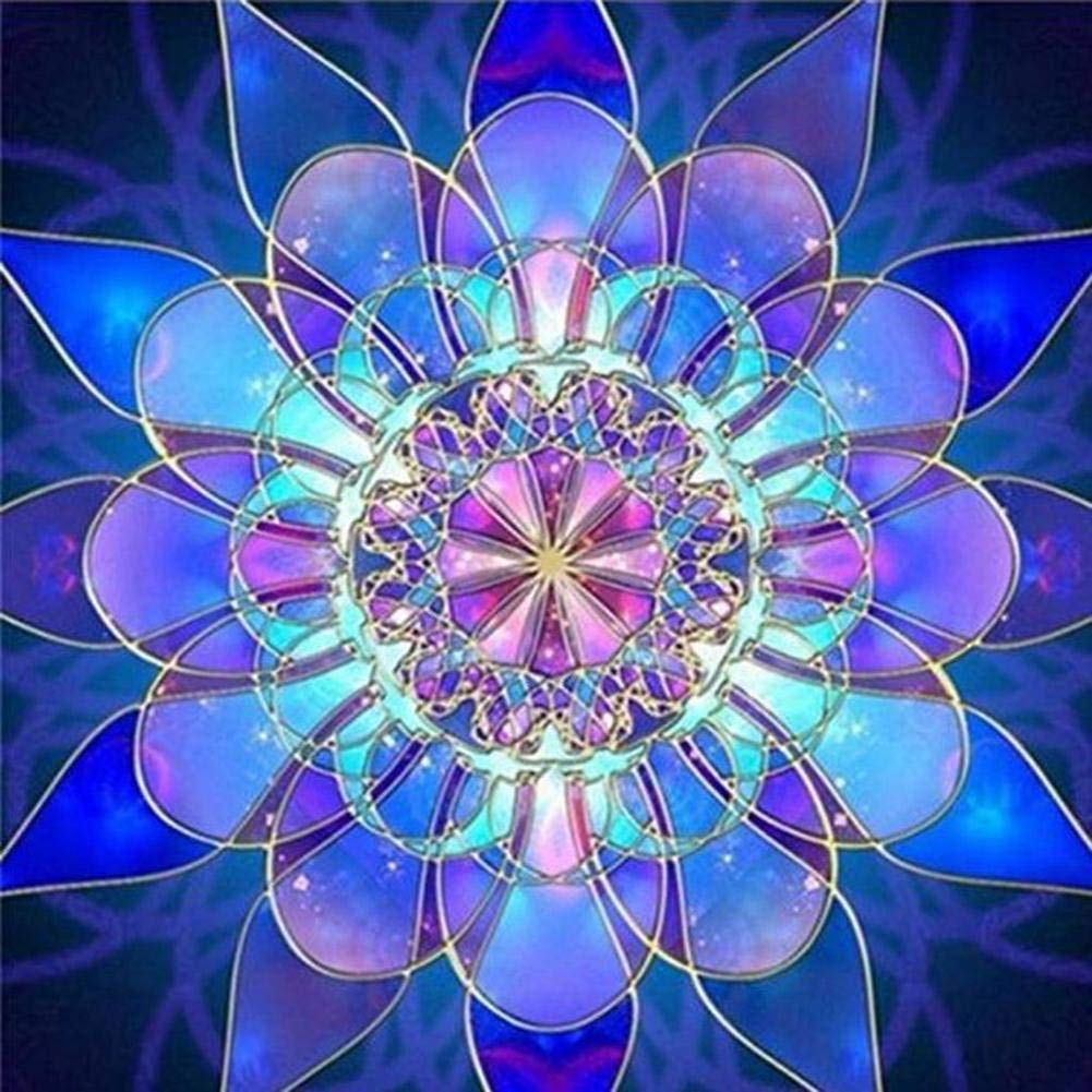 Diamond Painting Mandala Flower 5D Hanging Painting Fantasy Geometrico Figura Decorativa Diamond Painting, 70x70cm