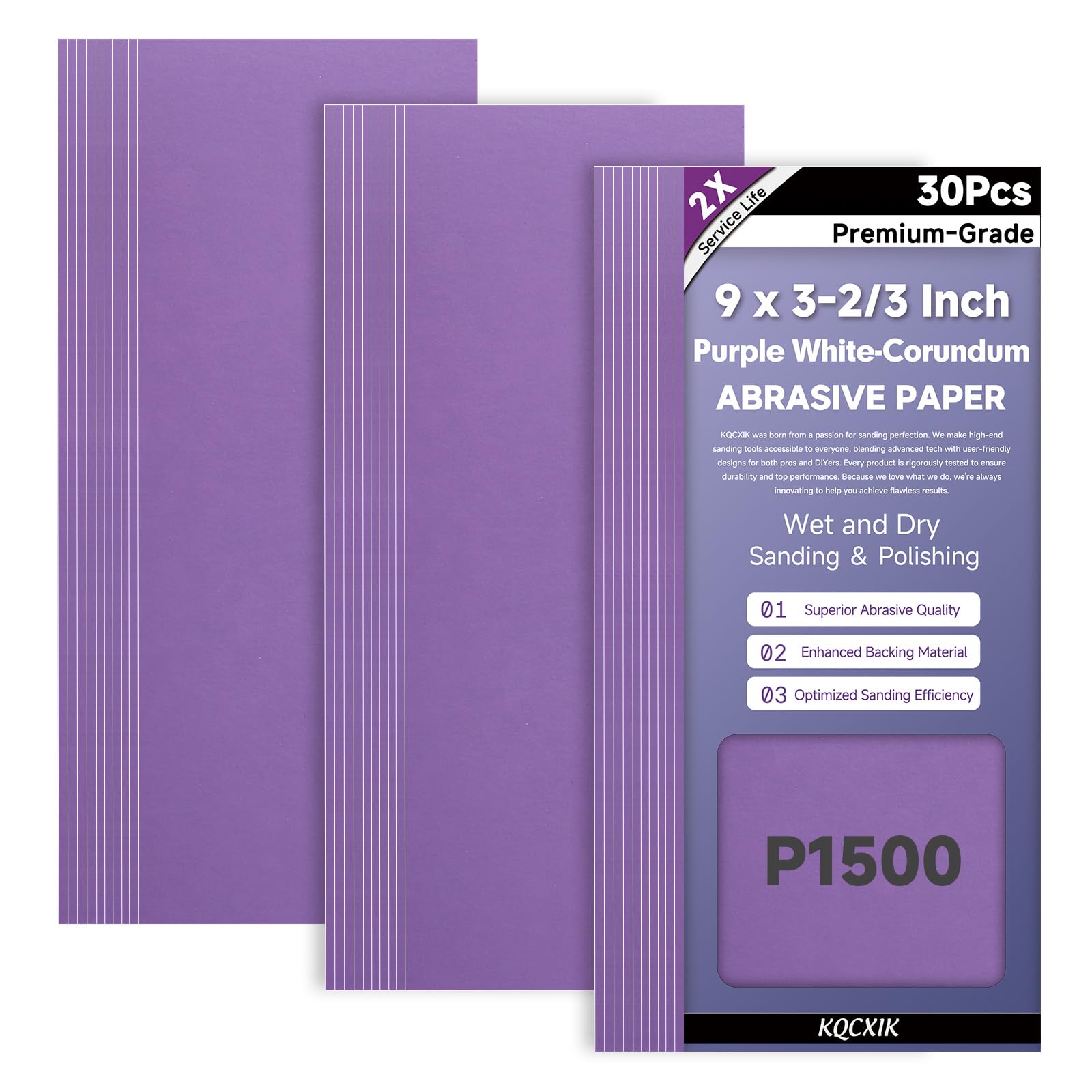 Premium Sandpaper Assortment - 80 to 2000 Grit -29