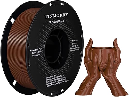 TINMORRY - Filamento para impresora 3D de TPU, filamento de TPU de 0.069 pulgadas, 2.2 libras, carrete negro