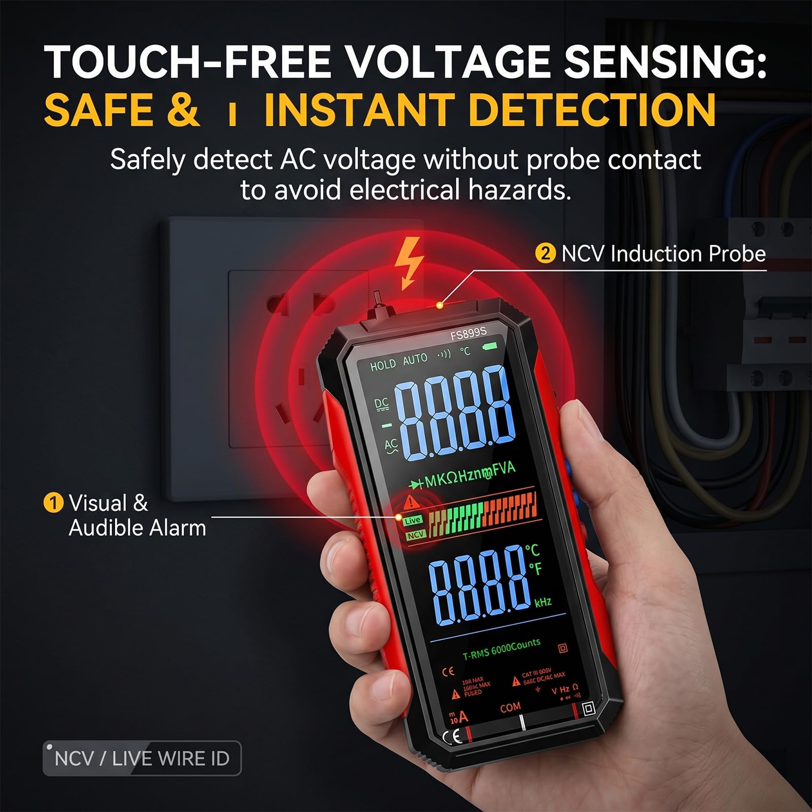 ZMIWNIED FS899L Digital Multimeter - True RMS Tester -7 ZMIWNIED FS899L Digital Multimeter - True RMS Tester -7