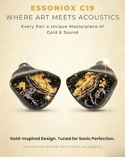 Miniatura 9 de Essonio ES-C19 - Monitores intrauditivos, 5 Knowles BA Drivers IEMs con cable, auriculares audiófilos con cancelación de ruido, monitor vocal de