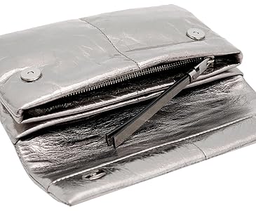 AllSaints Ezra Quilt Crossbody, Gunmetal Grey: Handbags AllSaints Ezra Quilt Crossbody, Gunmetal Grey: Handbags