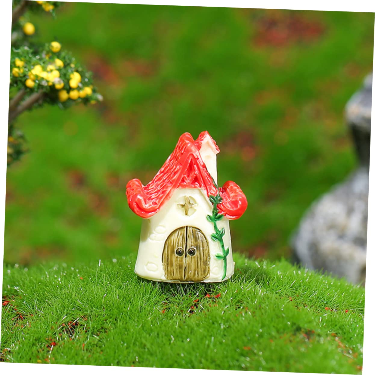 Toddmomy 18pièces Ornements Miniatures Résine De Maisons De Fées pour Décoration De Jardin Et -Paysage Accessoires Idéaux pour Terrariums Et Pots De Fleurs