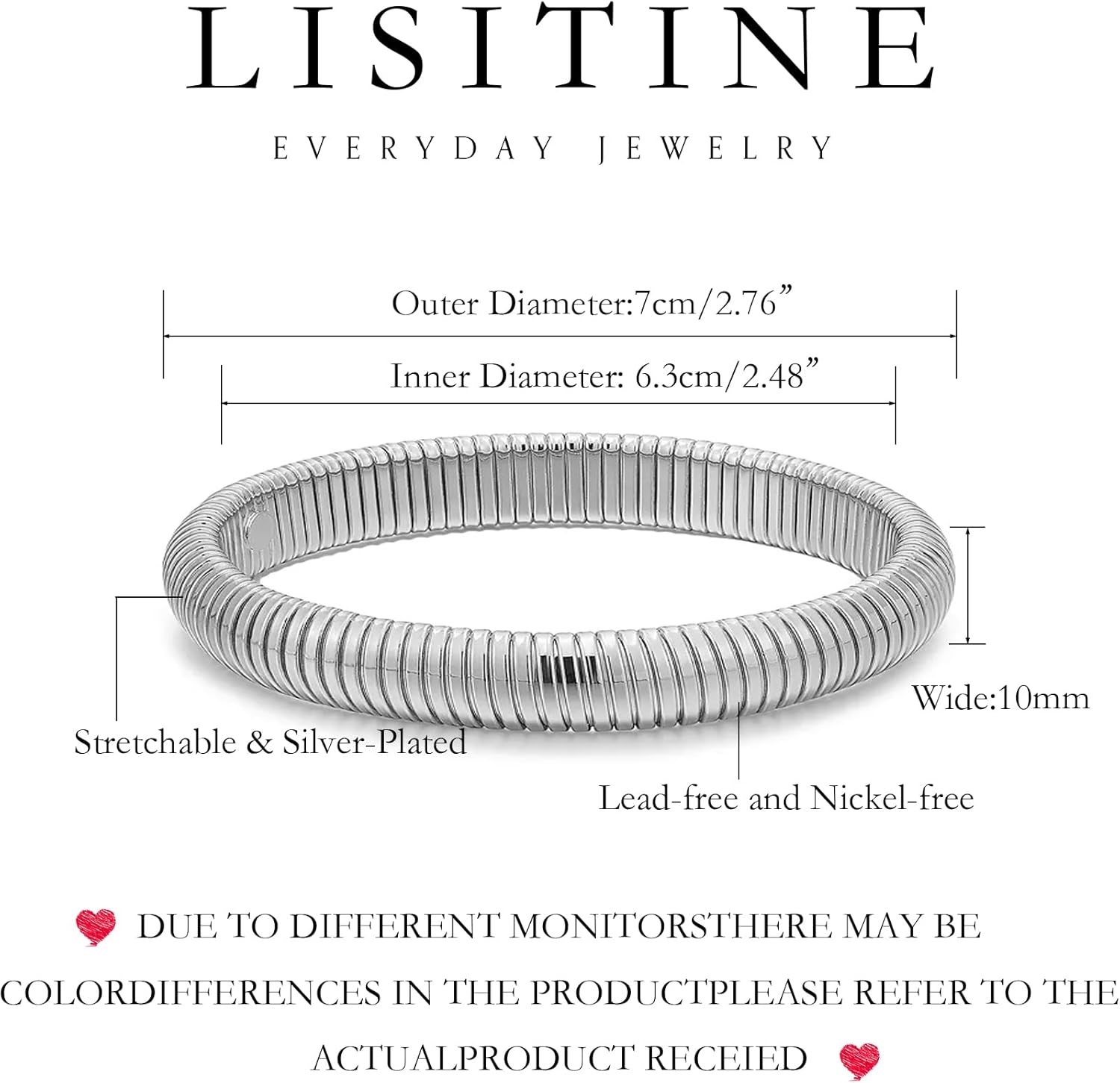 Gold Bangles for Women Chunky Gold Bracelets 18K Gold Plated Stainless Steel Bangles Bracelets Flexible Stretch Bangle Chunky Jewelry for Women - Image 6