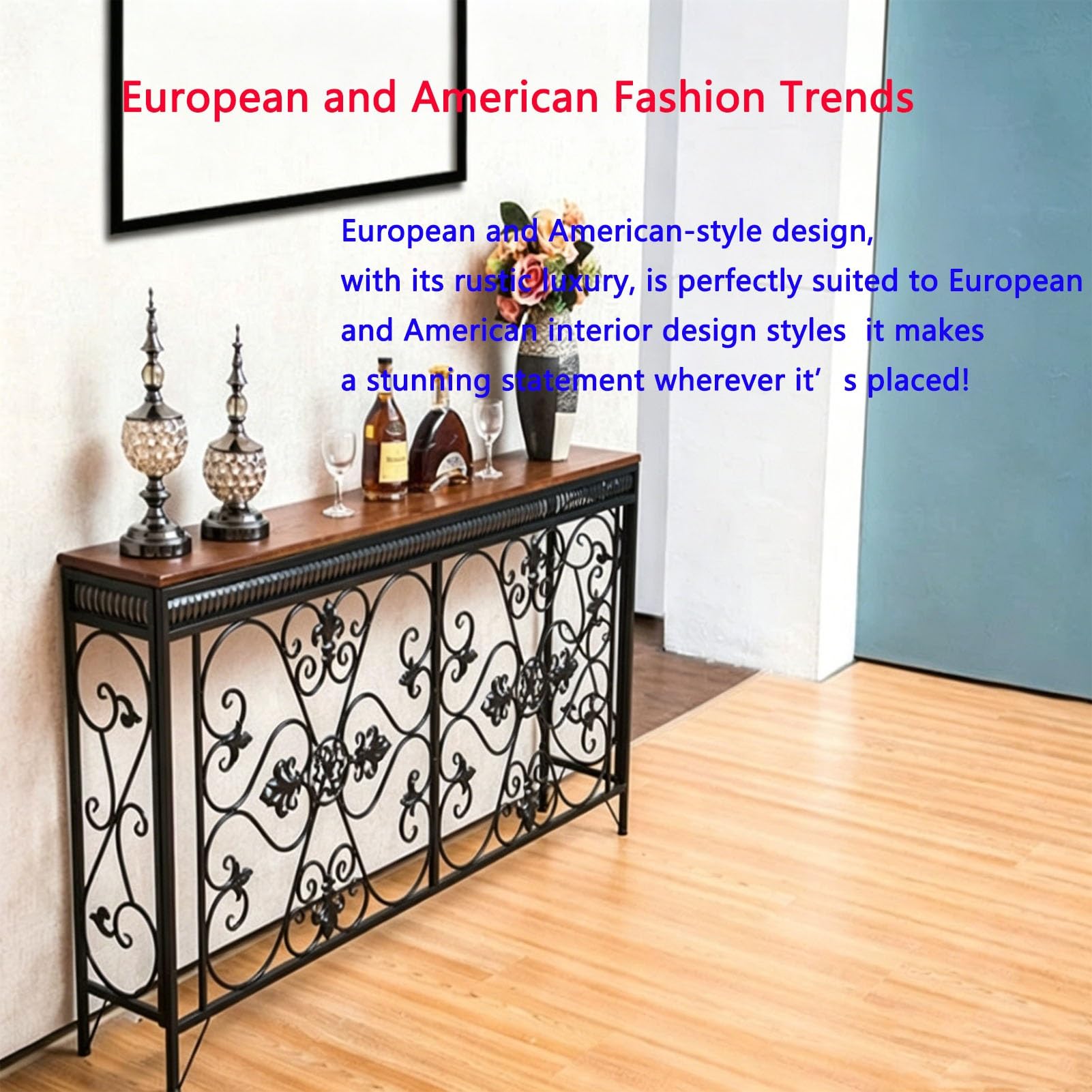 Pokrowiec na półkę grzejnika, nowoczesny rzeźbiony design w stylu europejskim, ochrona grzejnika do biura, salonu, sypialni, przedpokoju (brązowy, 120 x 24 x 90 cm)