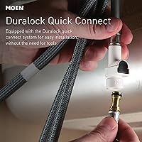 Vista 2 de Moen S73004 Weymouth Shepherd's Hook Pulldown Kitchen Faucet Featuring Metal Wand with Power Boost, Chrome Cromado