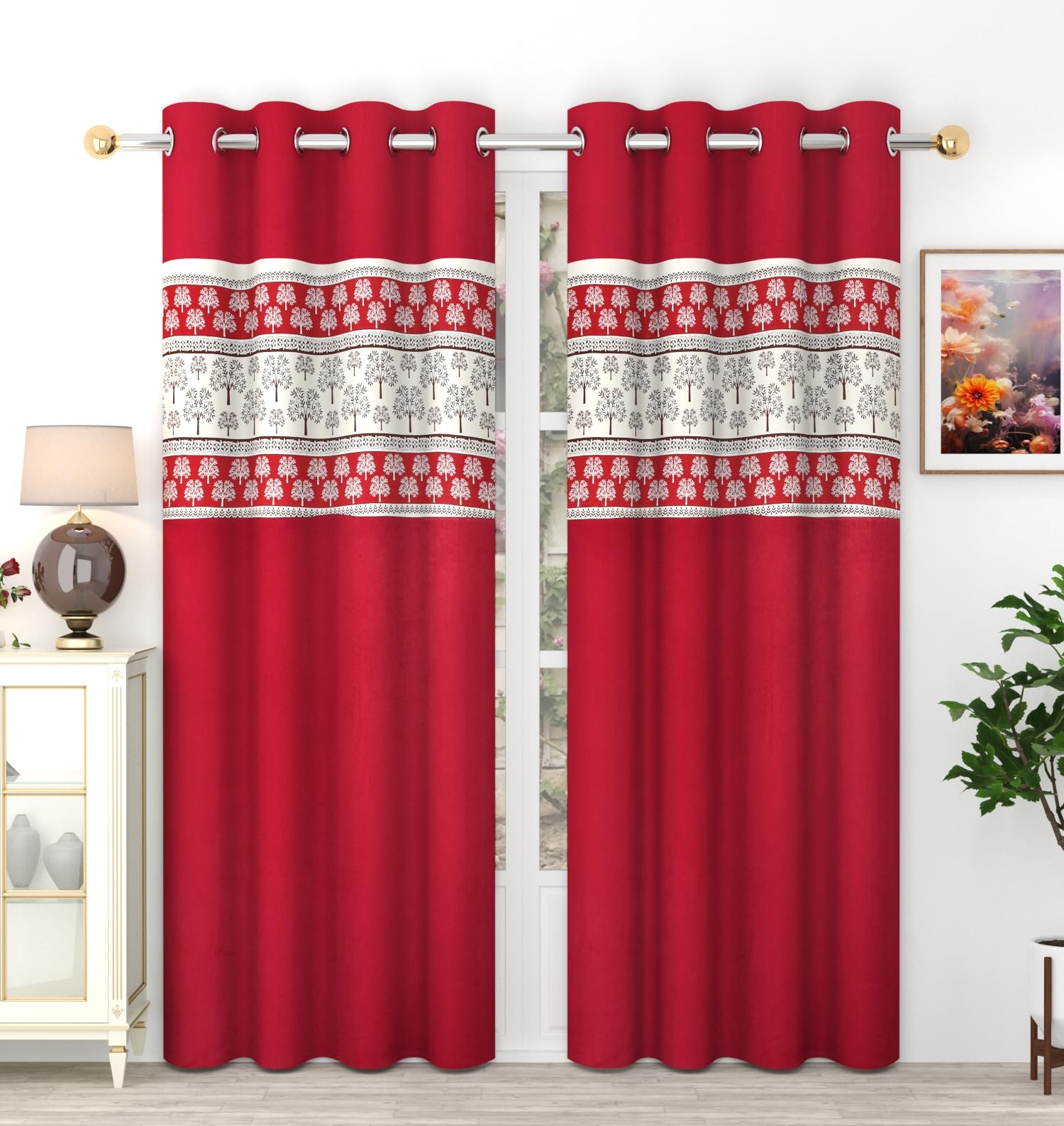Small Window Curtains - Coffee -8