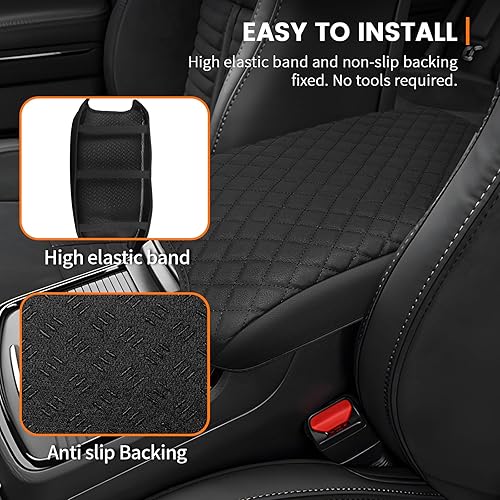 Miniatura 94 de Ajuste personalizado para funda de consola central Ford F150 2015-2020, 2017-2022 F250 F350 F450, 2018-2024 Ford Expedition Protector de funda