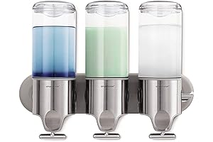 Simplehuman Triple Wall Mount Pump for Shampoo and Soap Dispensers