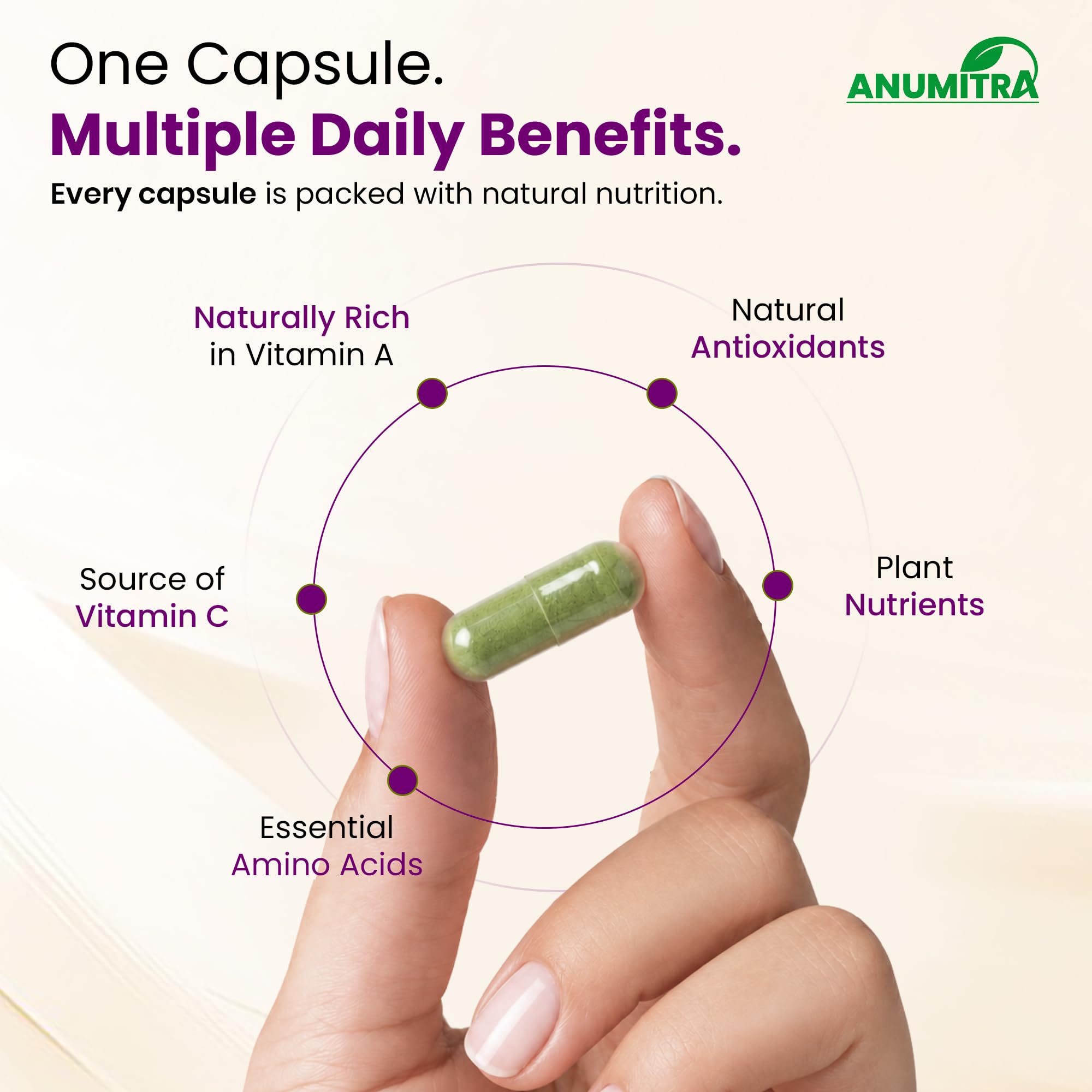 ANUMITRA Moringa Capsules 1000 mg, 120 Count for Men & Women — Amazon image 4