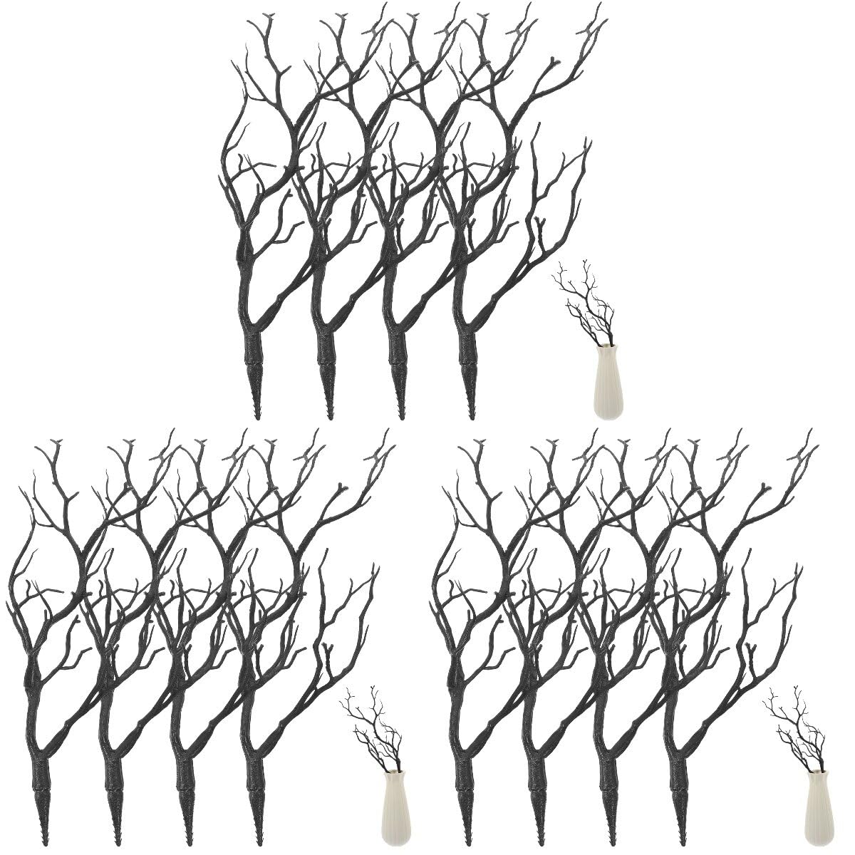 LIFKOME 12pezzi Rami Artificiale Di Corna Per Decorazioni Di Rami Secchi Per Vasi e Decorazioni Natalizie e Halloween Facili Da Usare Non Richiedono Manutenzione