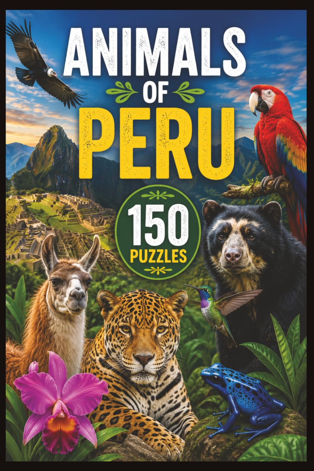 Animals of Peru Word Search: 150 Wildlife-Themed Puzzles (Animals of South America Word Search)