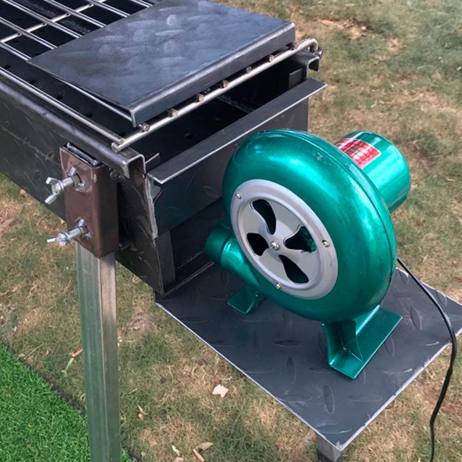 Dmuchawa do grilla odśrodkowego 220 V, elektryczna dmuchawa kuźnicza, wentylator pompy z regulatorem, wentylator rozruchowy z węglem drzewnym, gotowanie kuźni węglowej (80 W)