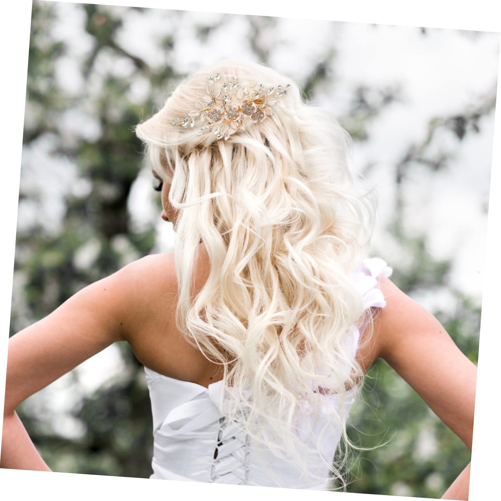 Beavorty 5 Sets Braut Hochzeit Haar Strass Haar Zubehör Kopfschmuck Kristall Stirnband Für Braut
