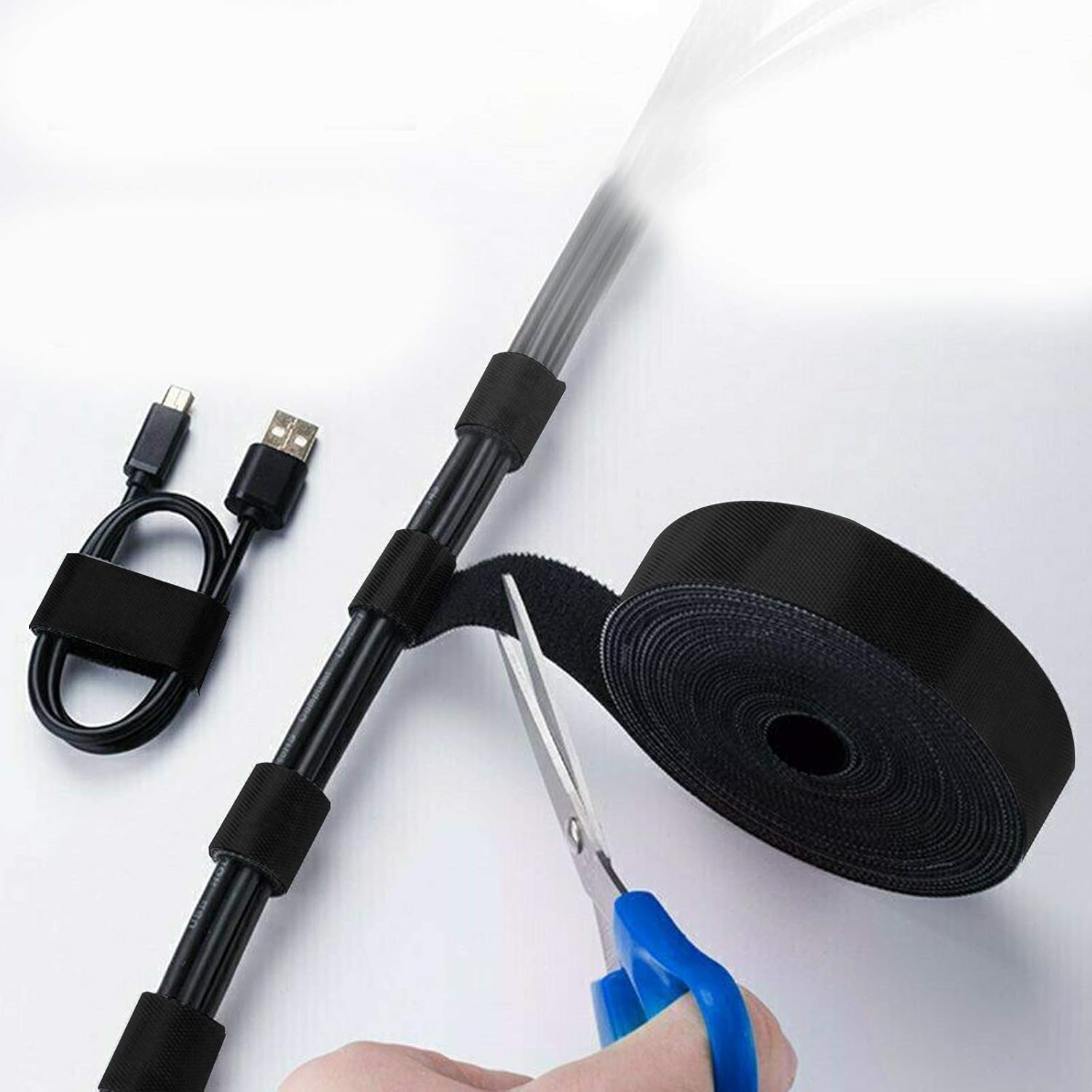 HO2NLE 2Pcs Desk Table Grommet 60mm Office Desk Cable Hole Cover Round