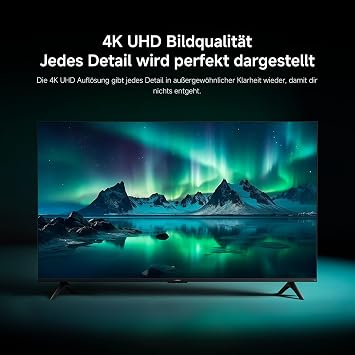 Xiaomi TV F 43 43 Zoll (109 cm) 4K UHD Smart TV Fire OS8 Triple Tuner DVB-C/S/S2/T/T2HDR10 MEMCSprachsteuerung mit Alexa 2GB+32GB Kompatibel mit Apple AirPlay