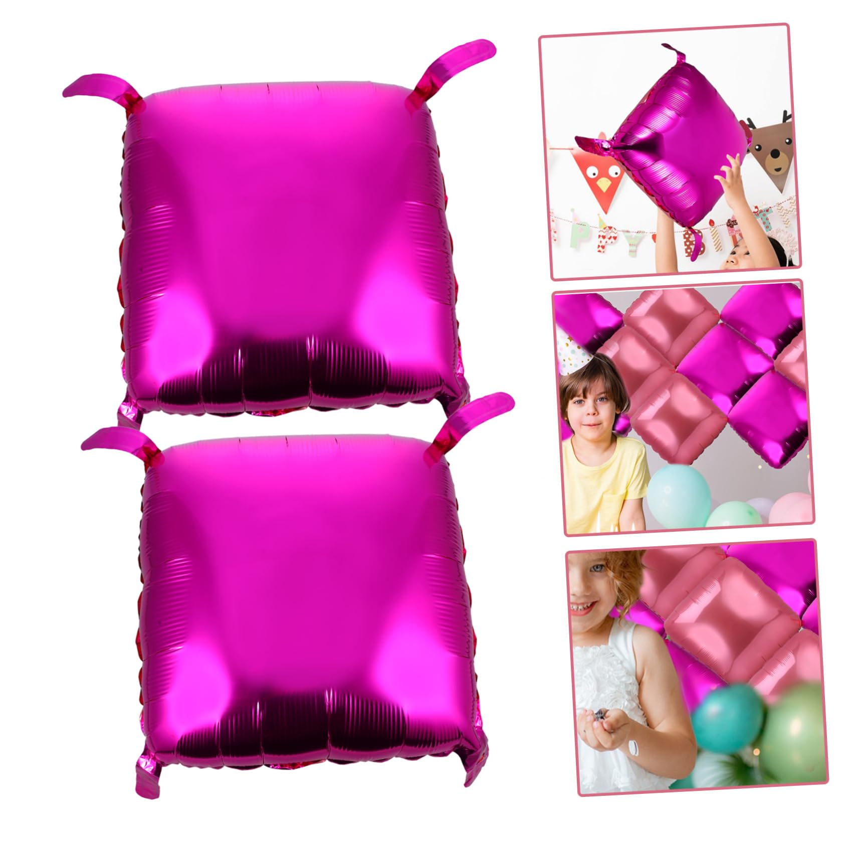 Quadratische Aufblasbare Ballons aus Aluminiumfolie | Partydekoration für Schulklassen Treffen, Brautparty, Stilvoll und Schick, 50 Stück-pack
