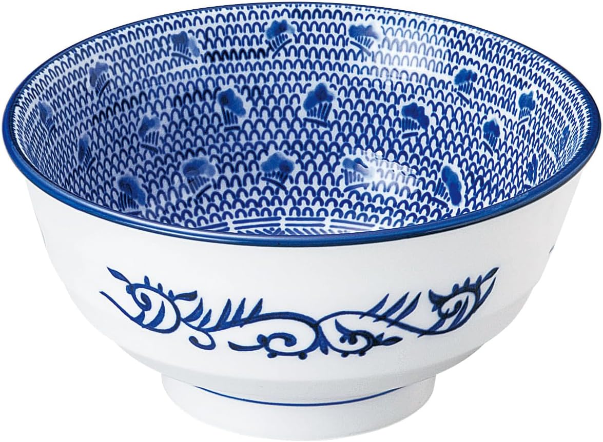 Koyo 52708036 Koyo Pottery, Thai Ski, 6.7 inches (17 cm), Deep Mouth, 5.5 Bowl, Ethnic, Mino Ware, Dishwasher Safe, Made in Japan