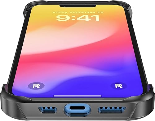 Miniatura 5 de REBEL Funda para iPhone 13 Series Gen-3 de fibra de aramida premium, compatible con MagSafe, esquinas protectoras a prueba de golpes, botones de