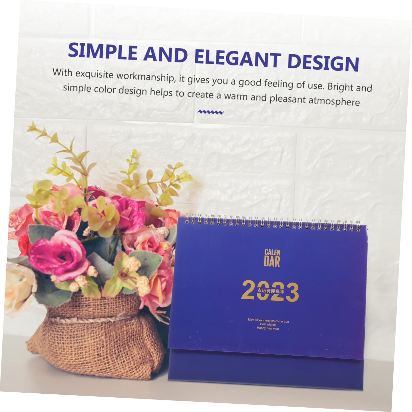 VILLCASE 5pezzi Mensile Scrivania Blu Planner Per Pianificazione e Programmazione Della Quotidiana Design