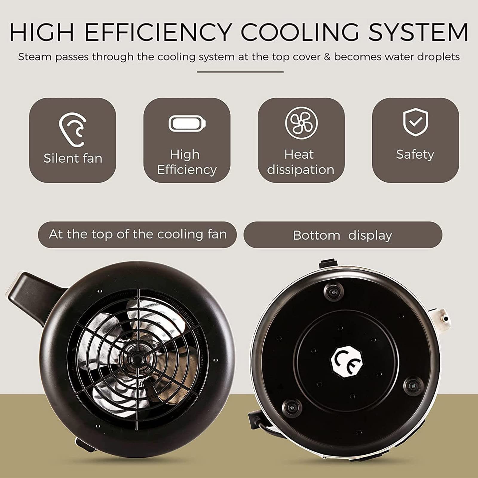 Destilador De Agua Pura, Destilador De Agua 4 L, Filtro De Agua, Acero Inoxidable, MáQuina Destilada con Recipiente de Vidrio Graduado, Visualización de Pantalla Dual,220V