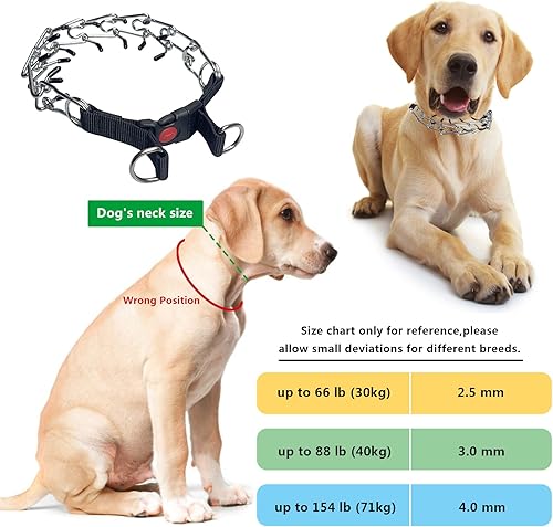 Miniatura 4 de Collar antitirones para perro, collar de martingala para perros grandes, medianos y pequeños (M (cuello 16-18 pulgadas, peso alrededor de 50 libras))