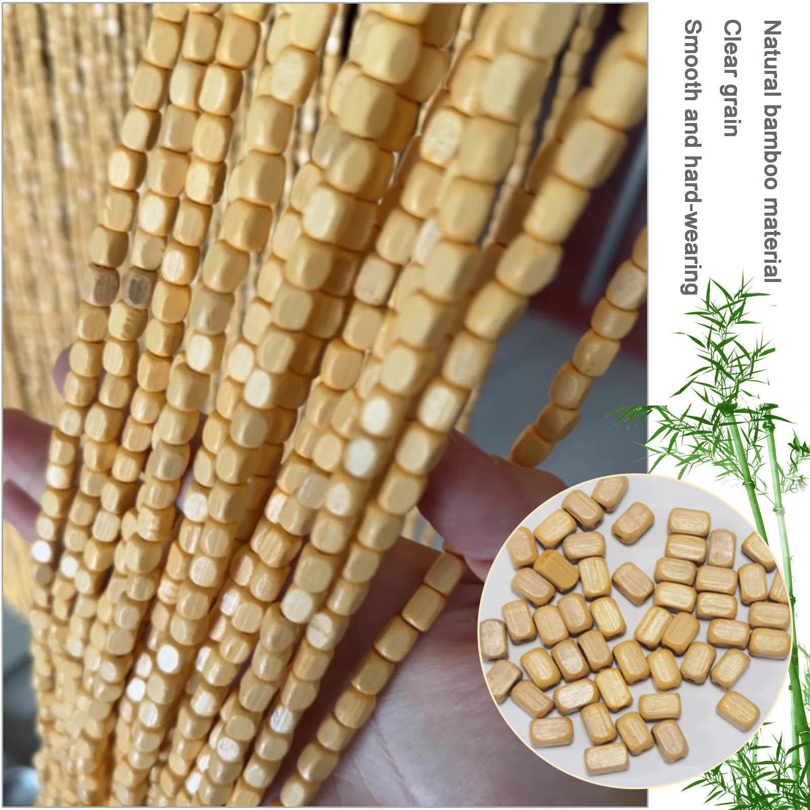 Rideau Perles En Bois Naturel,Rideau De Porte En Bambou,Séparateur De Pièce Suspendu En Bois Décoratif Porte Perle Chaîne Rideaux Panneau Pour Intérieur/Extérieur,personnalisé (110 Strands-110x240cm