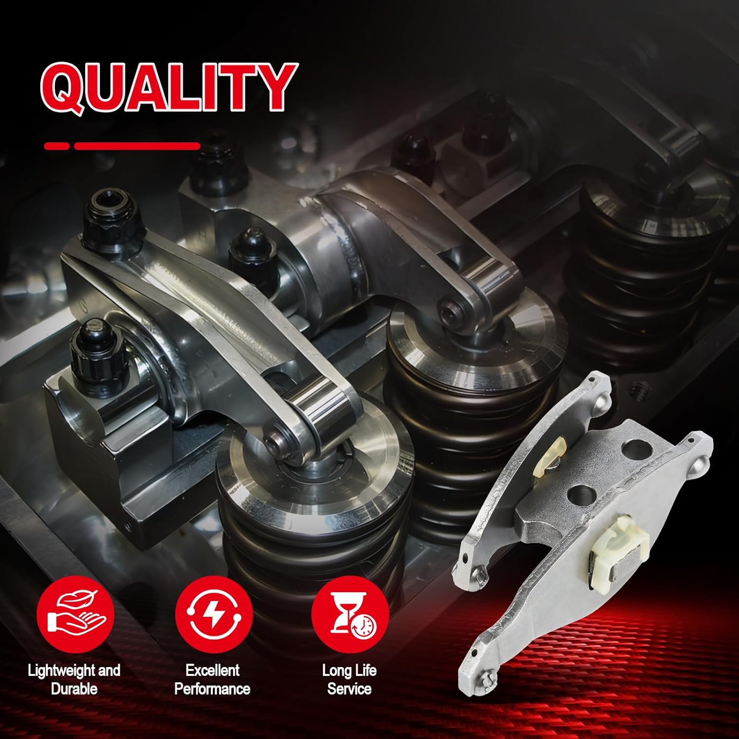 cciyu 4x Rocker Arm Set for Ford F-250 F-350 Super Duty 2008-2010, Replaces 8C3Z-6A588 & 8C3Z-6A588A, Fits F-450 F-550