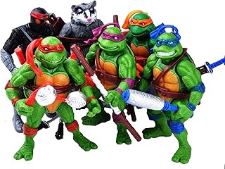Sponsored Ad - WWSS 6 PCS Set New - Mutant Ninja Action Figure - TMNT Action Figures - Turtles Toy Set - Ninja Turtles Act...