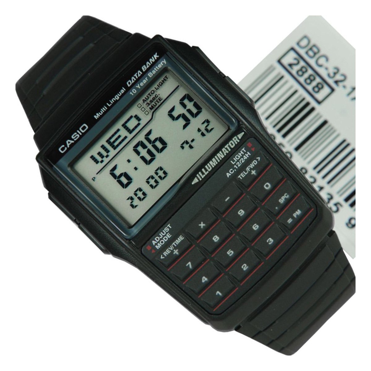 未使用 CASIO カシオ データバンク DBC-32 電卓付き 多機能 Amazon.co.jp: メール便発送・DATA BANK（データバンク）CASIO（カシオ