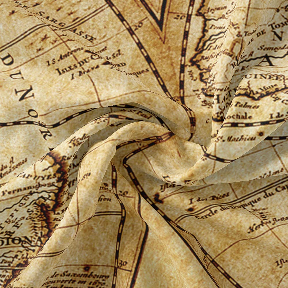 Old World Map By Frederik De Wit | Woven Tapestry Wall Art Hanging Vintage Geographic With Antique Motifs 100 Cotton Usa Size 53x38