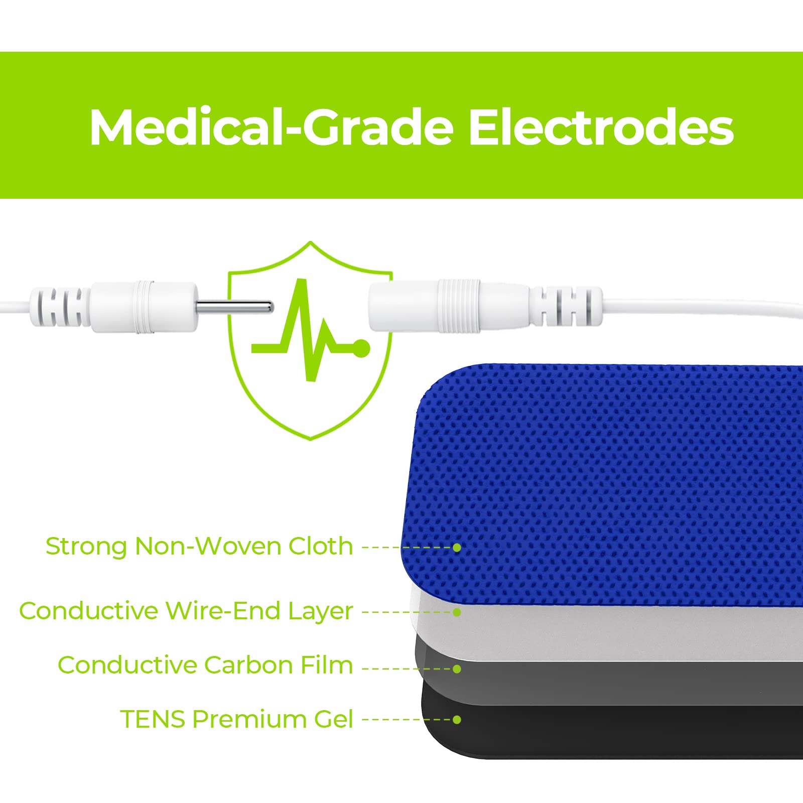 AUVON TENS Unit Replacement Pads Combination Set, 20